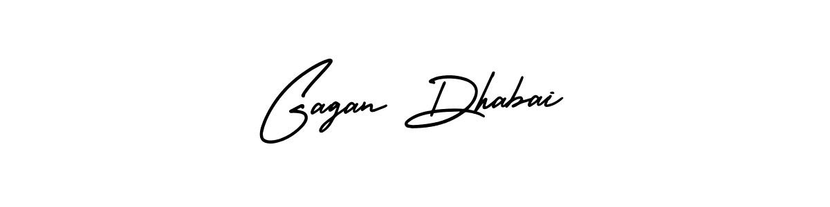 Gagan Dhabai stylish signature style. Best Handwritten Sign (AmerikaSignatureDemo-Regular) for my name. Handwritten Signature Collection Ideas for my name Gagan Dhabai. Gagan Dhabai signature style 3 images and pictures png