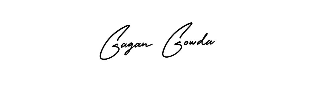 This is the best signature style for the Gagan Gowda name. Also you like these signature font (AmerikaSignatureDemo-Regular). Mix name signature. Gagan Gowda signature style 3 images and pictures png