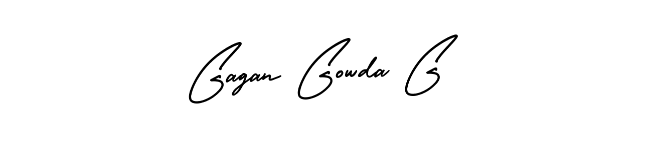 Design your own signature with our free online signature maker. With this signature software, you can create a handwritten (AmerikaSignatureDemo-Regular) signature for name Gagan Gowda G. Gagan Gowda G signature style 3 images and pictures png