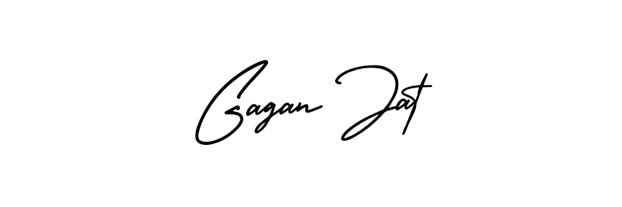 How to Draw Gagan Jat signature style? AmerikaSignatureDemo-Regular is a latest design signature styles for name Gagan Jat. Gagan Jat signature style 3 images and pictures png