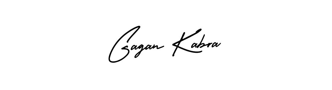 How to make Gagan Kabra name signature. Use AmerikaSignatureDemo-Regular style for creating short signs online. This is the latest handwritten sign. Gagan Kabra signature style 3 images and pictures png