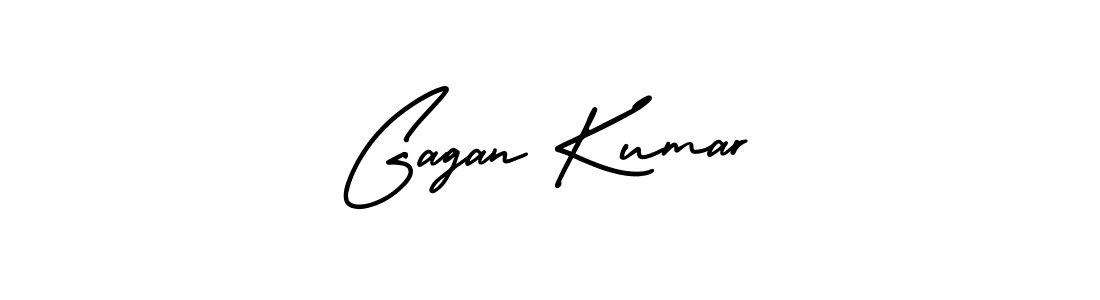 Make a beautiful signature design for name Gagan Kumar. With this signature (AmerikaSignatureDemo-Regular) style, you can create a handwritten signature for free. Gagan Kumar signature style 3 images and pictures png