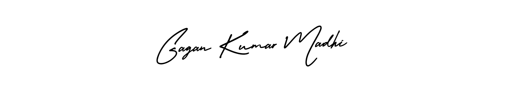 Design your own signature with our free online signature maker. With this signature software, you can create a handwritten (AmerikaSignatureDemo-Regular) signature for name Gagan Kumar Madhi. Gagan Kumar Madhi signature style 3 images and pictures png