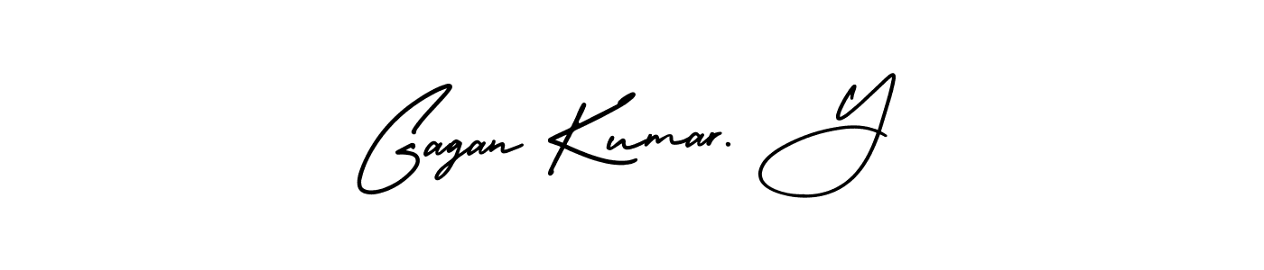 Make a beautiful signature design for name Gagan Kumar. Y. Use this online signature maker to create a handwritten signature for free. Gagan Kumar. Y signature style 3 images and pictures png