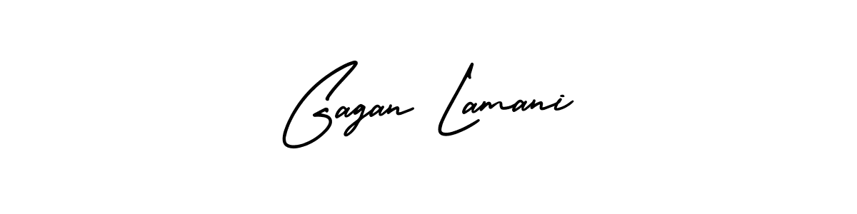 This is the best signature style for the Gagan Lamani name. Also you like these signature font (AmerikaSignatureDemo-Regular). Mix name signature. Gagan Lamani signature style 3 images and pictures png