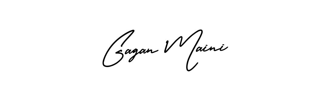 Make a beautiful signature design for name Gagan Maini. Use this online signature maker to create a handwritten signature for free. Gagan Maini signature style 3 images and pictures png