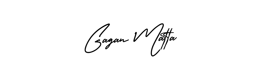 Make a beautiful signature design for name Gagan Matta. With this signature (AmerikaSignatureDemo-Regular) style, you can create a handwritten signature for free. Gagan Matta signature style 3 images and pictures png