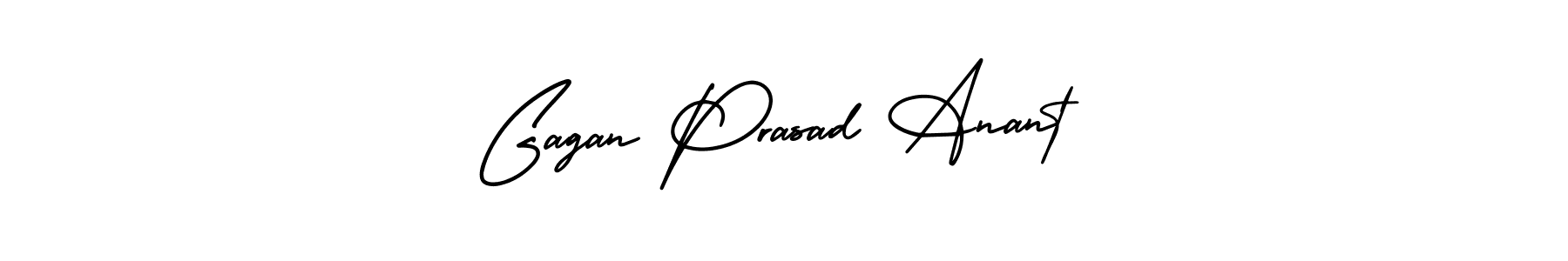 Make a beautiful signature design for name Gagan Prasad Anant. With this signature (AmerikaSignatureDemo-Regular) style, you can create a handwritten signature for free. Gagan Prasad Anant signature style 3 images and pictures png