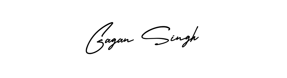 You should practise on your own different ways (AmerikaSignatureDemo-Regular) to write your name (Gagan Singh) in signature. don't let someone else do it for you. Gagan Singh signature style 3 images and pictures png