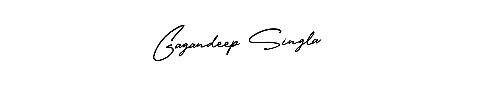 The best way (AmerikaSignatureDemo-Regular) to make a short signature is to pick only two or three words in your name. The name Gagandeep Singla include a total of six letters. For converting this name. Gagandeep Singla signature style 3 images and pictures png