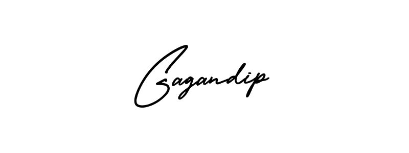 How to make Gagandip signature? AmerikaSignatureDemo-Regular is a professional autograph style. Create handwritten signature for Gagandip name. Gagandip signature style 3 images and pictures png