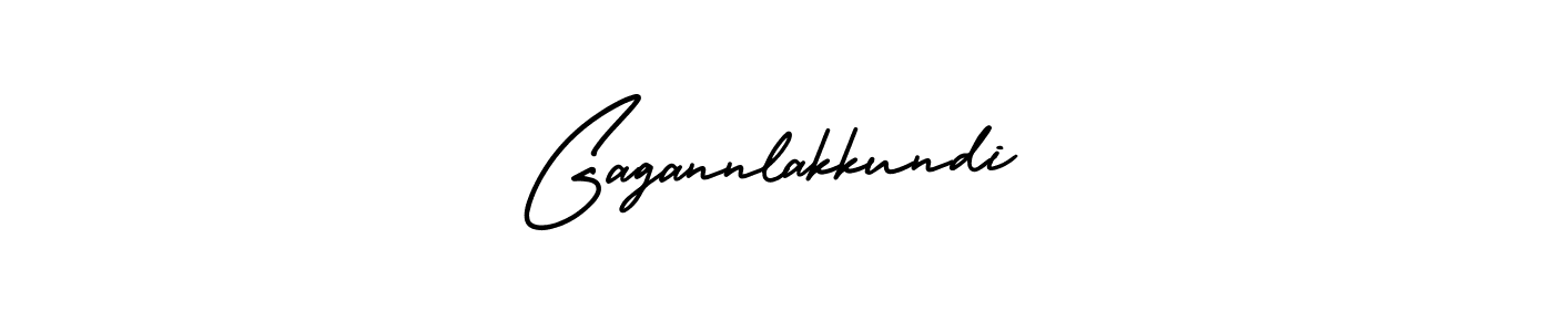 It looks lik you need a new signature style for name Gagannlakkundi. Design unique handwritten (AmerikaSignatureDemo-Regular) signature with our free signature maker in just a few clicks. Gagannlakkundi signature style 3 images and pictures png