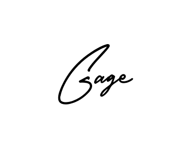 How to make Gage signature? AmerikaSignatureDemo-Regular is a professional autograph style. Create handwritten signature for Gage name. Gage signature style 3 images and pictures png