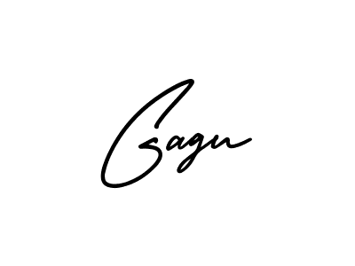 How to make Gagu signature? AmerikaSignatureDemo-Regular is a professional autograph style. Create handwritten signature for Gagu name. Gagu signature style 3 images and pictures png