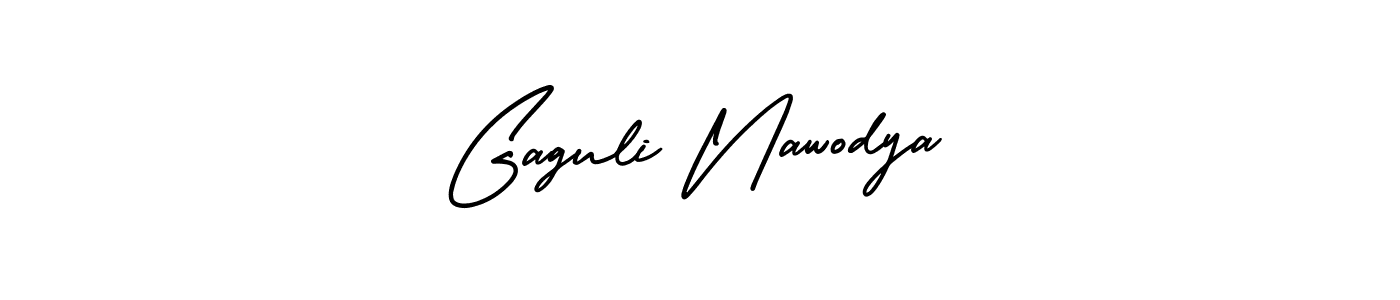 Use a signature maker to create a handwritten signature online. With this signature software, you can design (AmerikaSignatureDemo-Regular) your own signature for name Gaguli Nawodya. Gaguli Nawodya signature style 3 images and pictures png
