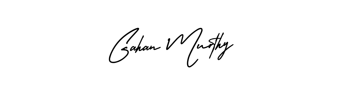 How to make Gahan Murthy name signature. Use AmerikaSignatureDemo-Regular style for creating short signs online. This is the latest handwritten sign. Gahan Murthy signature style 3 images and pictures png