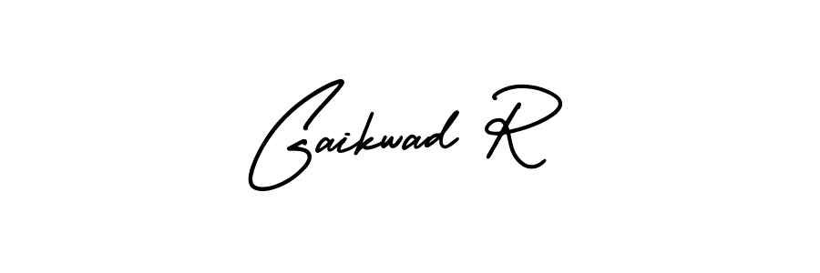 Use a signature maker to create a handwritten signature online. With this signature software, you can design (AmerikaSignatureDemo-Regular) your own signature for name Gaikwad R. Gaikwad R signature style 3 images and pictures png