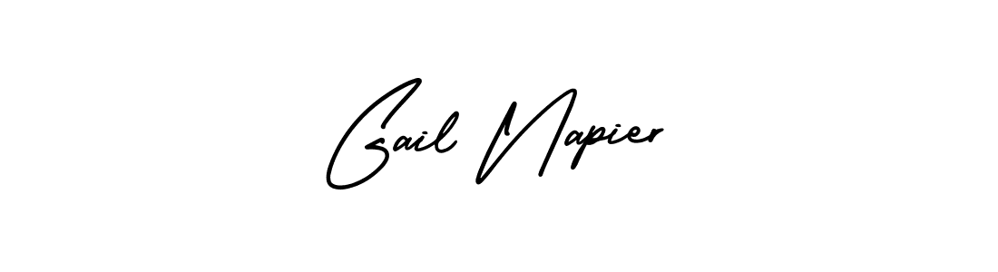 Make a short Gail Napier signature style. Manage your documents anywhere anytime using AmerikaSignatureDemo-Regular. Create and add eSignatures, submit forms, share and send files easily. Gail Napier signature style 3 images and pictures png