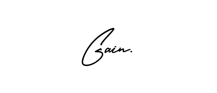 It looks lik you need a new signature style for name Gain…. Design unique handwritten (AmerikaSignatureDemo-Regular) signature with our free signature maker in just a few clicks. Gain… signature style 3 images and pictures png