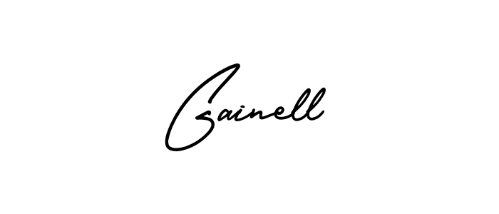 It looks lik you need a new signature style for name Gainell. Design unique handwritten (AmerikaSignatureDemo-Regular) signature with our free signature maker in just a few clicks. Gainell signature style 3 images and pictures png