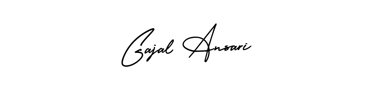 Make a beautiful signature design for name Gajal Ansari. With this signature (AmerikaSignatureDemo-Regular) style, you can create a handwritten signature for free. Gajal Ansari signature style 3 images and pictures png