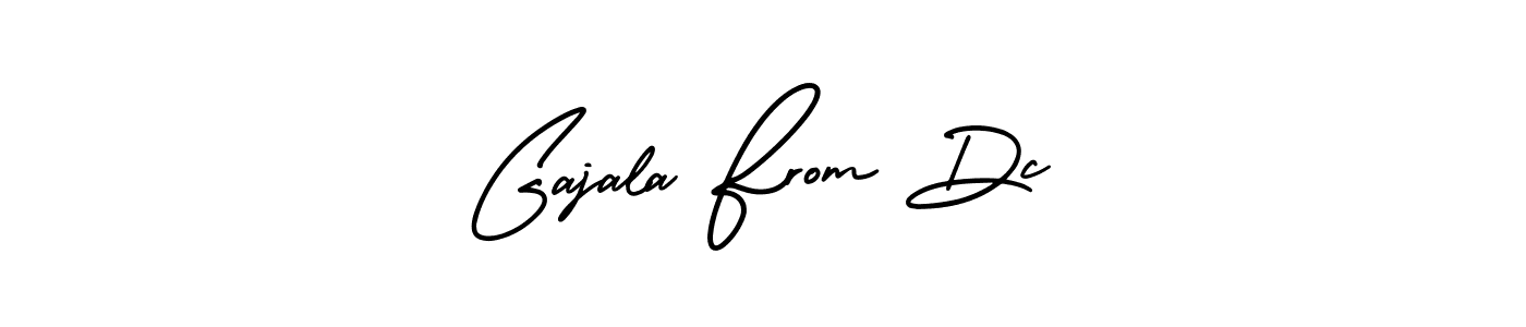 This is the best signature style for the Gajala From Dc name. Also you like these signature font (AmerikaSignatureDemo-Regular). Mix name signature. Gajala From Dc signature style 3 images and pictures png