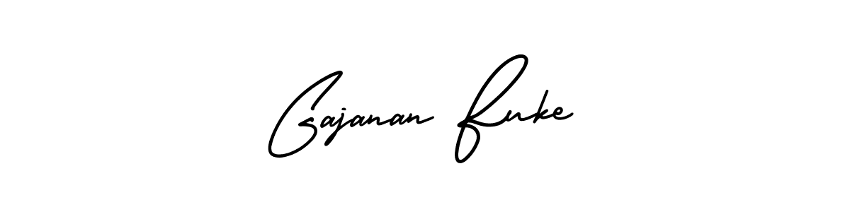 How to Draw Gajanan Fuke signature style? AmerikaSignatureDemo-Regular is a latest design signature styles for name Gajanan Fuke. Gajanan Fuke signature style 3 images and pictures png