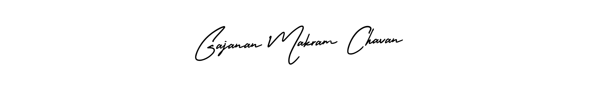 How to make Gajanan Makram Chavan name signature. Use AmerikaSignatureDemo-Regular style for creating short signs online. This is the latest handwritten sign. Gajanan Makram Chavan signature style 3 images and pictures png