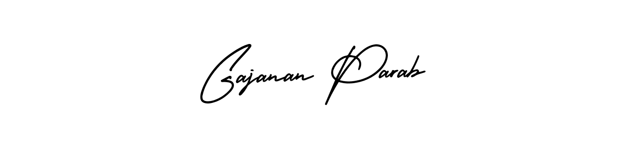 Design your own signature with our free online signature maker. With this signature software, you can create a handwritten (AmerikaSignatureDemo-Regular) signature for name Gajanan Parab. Gajanan Parab signature style 3 images and pictures png