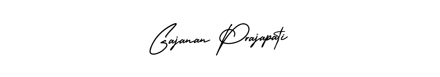 Design your own signature with our free online signature maker. With this signature software, you can create a handwritten (AmerikaSignatureDemo-Regular) signature for name Gajanan Prajapati. Gajanan Prajapati signature style 3 images and pictures png