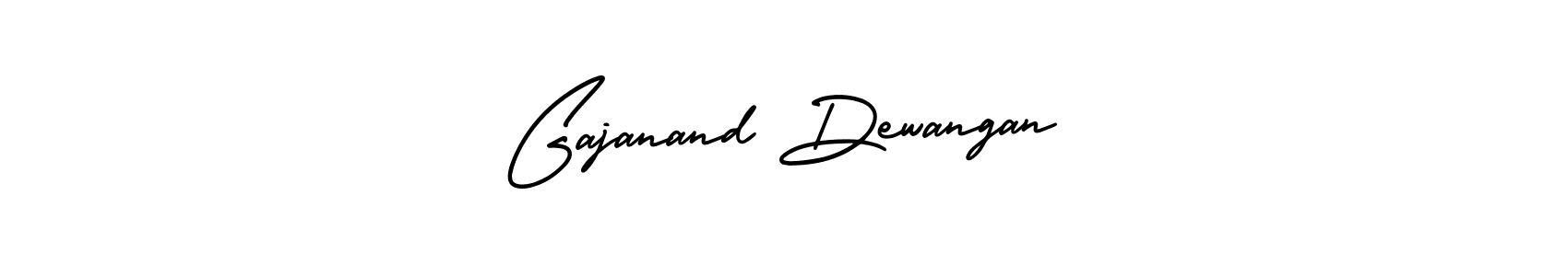 Make a beautiful signature design for name Gajanand Dewangan. With this signature (AmerikaSignatureDemo-Regular) style, you can create a handwritten signature for free. Gajanand Dewangan signature style 3 images and pictures png