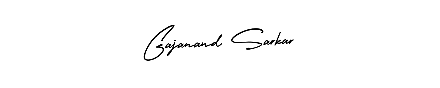 This is the best signature style for the Gajanand Sarkar name. Also you like these signature font (AmerikaSignatureDemo-Regular). Mix name signature. Gajanand Sarkar signature style 3 images and pictures png