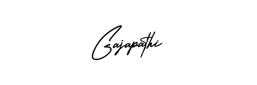 How to make Gajapathi signature? AmerikaSignatureDemo-Regular is a professional autograph style. Create handwritten signature for Gajapathi name. Gajapathi signature style 3 images and pictures png