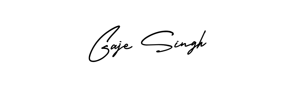 Gaje Singh stylish signature style. Best Handwritten Sign (AmerikaSignatureDemo-Regular) for my name. Handwritten Signature Collection Ideas for my name Gaje Singh. Gaje Singh signature style 3 images and pictures png