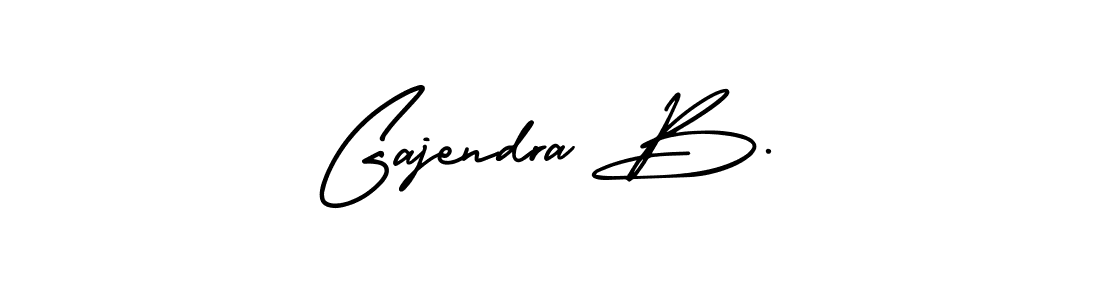 It looks lik you need a new signature style for name Gajendra B.. Design unique handwritten (AmerikaSignatureDemo-Regular) signature with our free signature maker in just a few clicks. Gajendra B. signature style 3 images and pictures png