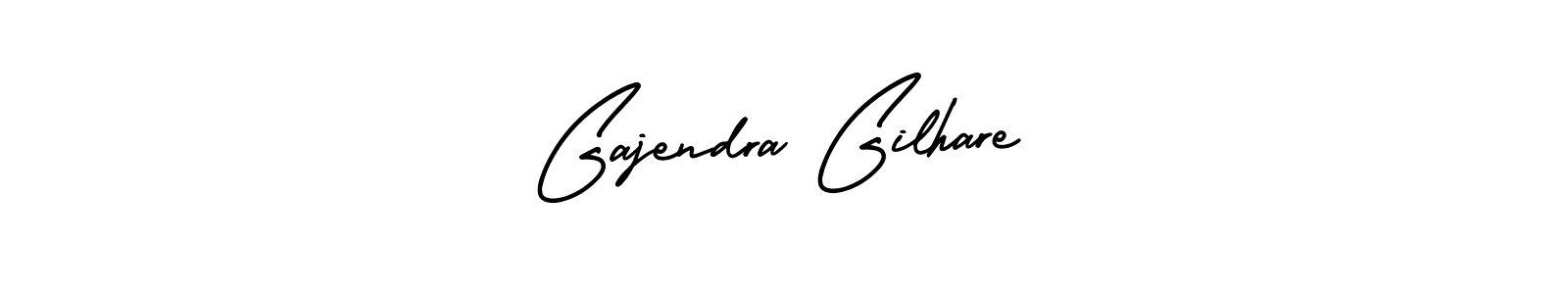 How to make Gajendra Gilhare name signature. Use AmerikaSignatureDemo-Regular style for creating short signs online. This is the latest handwritten sign. Gajendra Gilhare signature style 3 images and pictures png