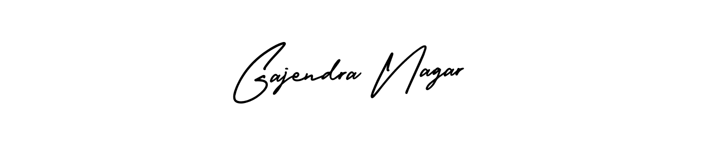 How to make Gajendra Nagar name signature. Use AmerikaSignatureDemo-Regular style for creating short signs online. This is the latest handwritten sign. Gajendra Nagar signature style 3 images and pictures png
