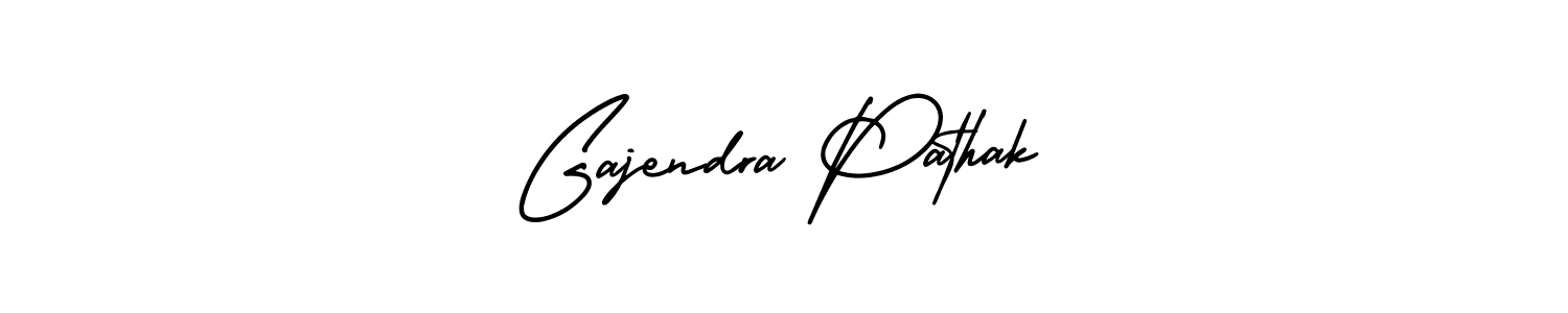 It looks lik you need a new signature style for name Gajendra Pathak. Design unique handwritten (AmerikaSignatureDemo-Regular) signature with our free signature maker in just a few clicks. Gajendra Pathak signature style 3 images and pictures png