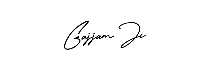 The best way (AmerikaSignatureDemo-Regular) to make a short signature is to pick only two or three words in your name. The name Gajjam Ji include a total of six letters. For converting this name. Gajjam Ji signature style 3 images and pictures png