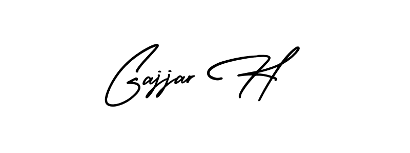 Design your own signature with our free online signature maker. With this signature software, you can create a handwritten (AmerikaSignatureDemo-Regular) signature for name Gajjar H. Gajjar H signature style 3 images and pictures png