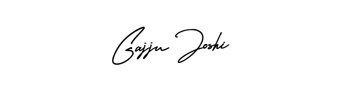 Create a beautiful signature design for name Gajju Joshi. With this signature (AmerikaSignatureDemo-Regular) fonts, you can make a handwritten signature for free. Gajju Joshi signature style 3 images and pictures png