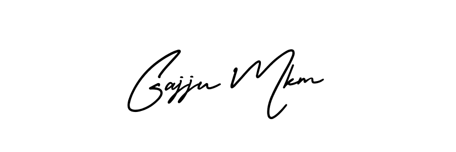 if you are searching for the best signature style for your name Gajju Mkm. so please give up your signature search. here we have designed multiple signature styles  using AmerikaSignatureDemo-Regular. Gajju Mkm signature style 3 images and pictures png