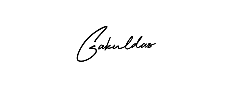 Make a beautiful signature design for name Gakuldas. With this signature (AmerikaSignatureDemo-Regular) style, you can create a handwritten signature for free. Gakuldas signature style 3 images and pictures png