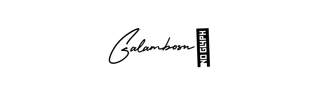 Galambosné stylish signature style. Best Handwritten Sign (AmerikaSignatureDemo-Regular) for my name. Handwritten Signature Collection Ideas for my name Galambosné. Galambosné signature style 3 images and pictures png