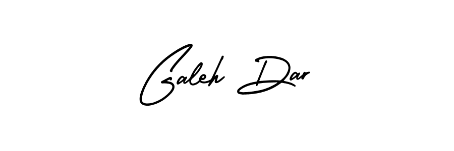 You should practise on your own different ways (AmerikaSignatureDemo-Regular) to write your name (Galeh Dar) in signature. don't let someone else do it for you. Galeh Dar signature style 3 images and pictures png