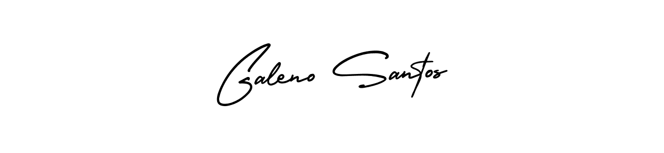 This is the best signature style for the Galeno Santos name. Also you like these signature font (AmerikaSignatureDemo-Regular). Mix name signature. Galeno Santos signature style 3 images and pictures png