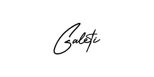 It looks lik you need a new signature style for name Galeti. Design unique handwritten (AmerikaSignatureDemo-Regular) signature with our free signature maker in just a few clicks. Galeti signature style 3 images and pictures png