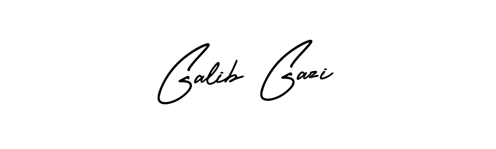How to make Galib Gazi signature? AmerikaSignatureDemo-Regular is a professional autograph style. Create handwritten signature for Galib Gazi name. Galib Gazi signature style 3 images and pictures png