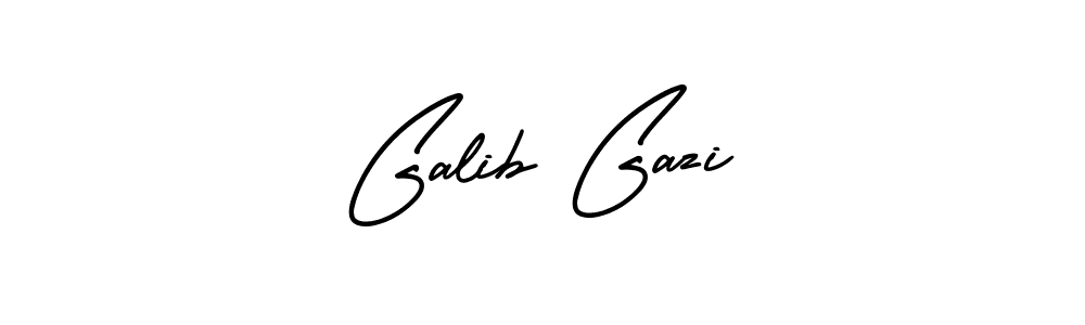 How to make Galib Gazi signature? AmerikaSignatureDemo-Regular is a professional autograph style. Create handwritten signature for Galib Gazi name. Galib Gazi signature style 3 images and pictures png