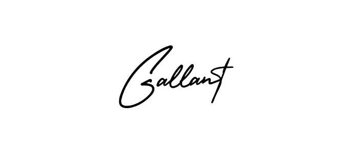 Gallant stylish signature style. Best Handwritten Sign (AmerikaSignatureDemo-Regular) for my name. Handwritten Signature Collection Ideas for my name Gallant. Gallant signature style 3 images and pictures png